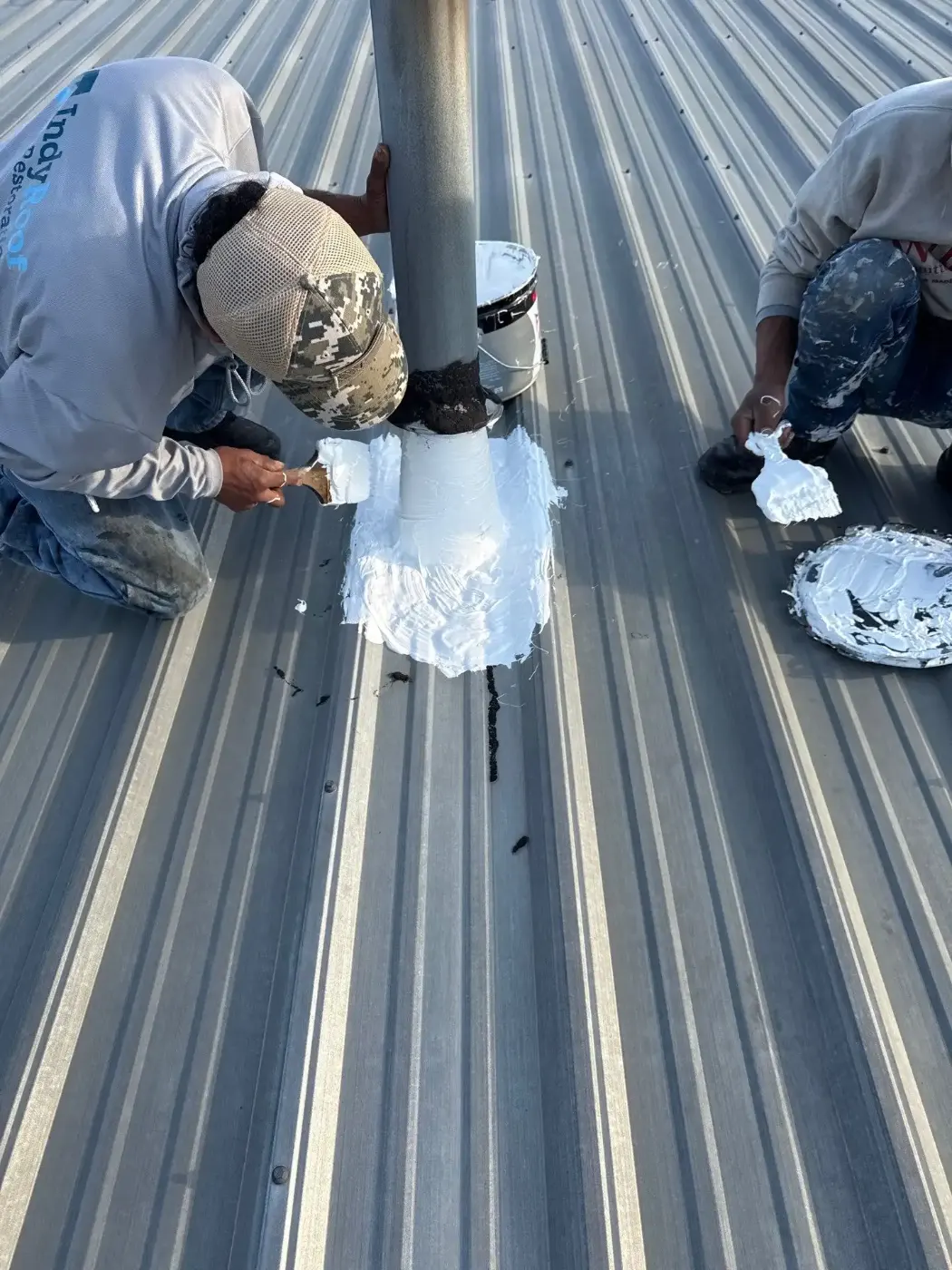 Commercial roof inspection documented in Fountain City