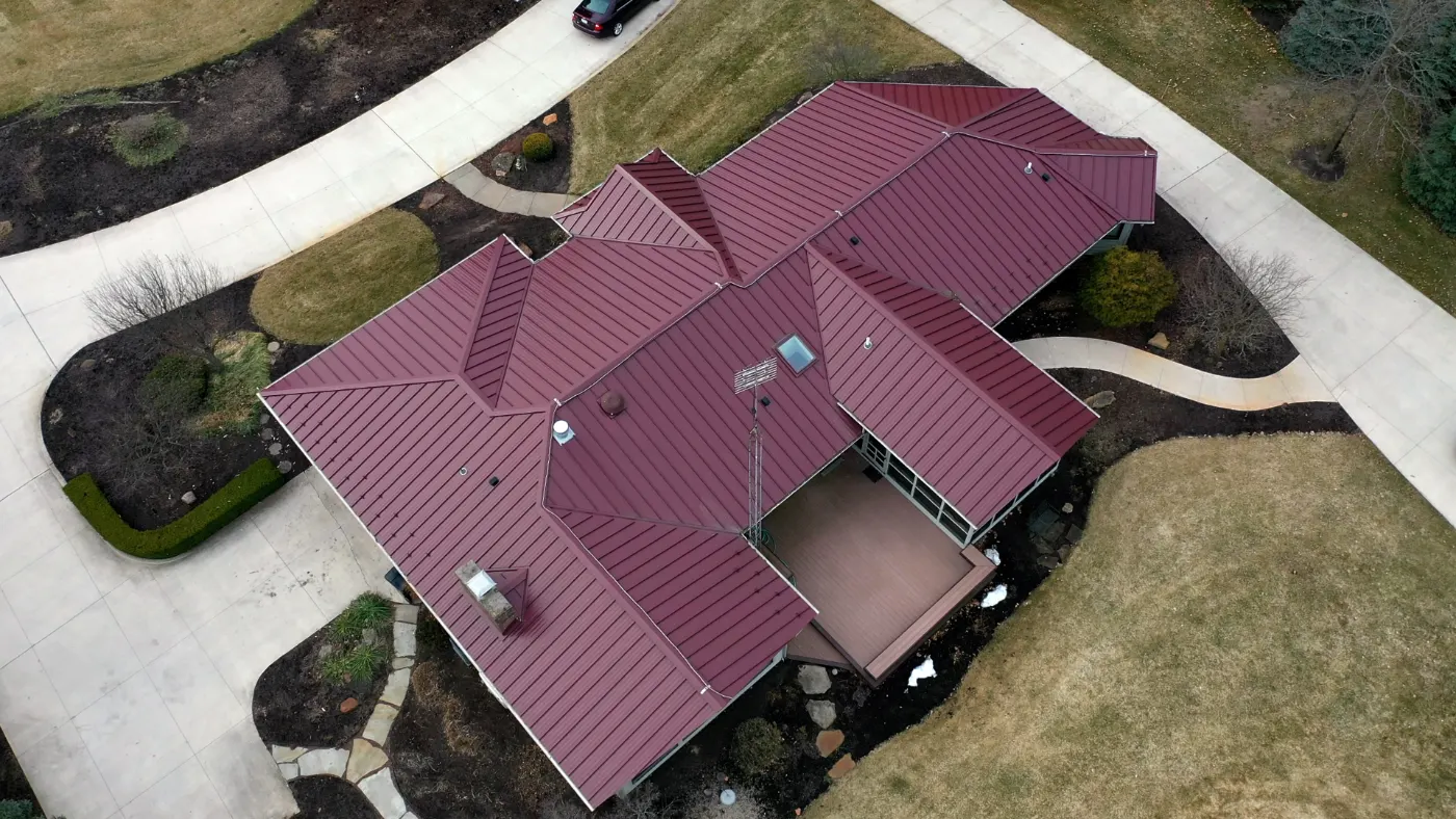 Tarping and dry-in on a Fountain City commercial roof